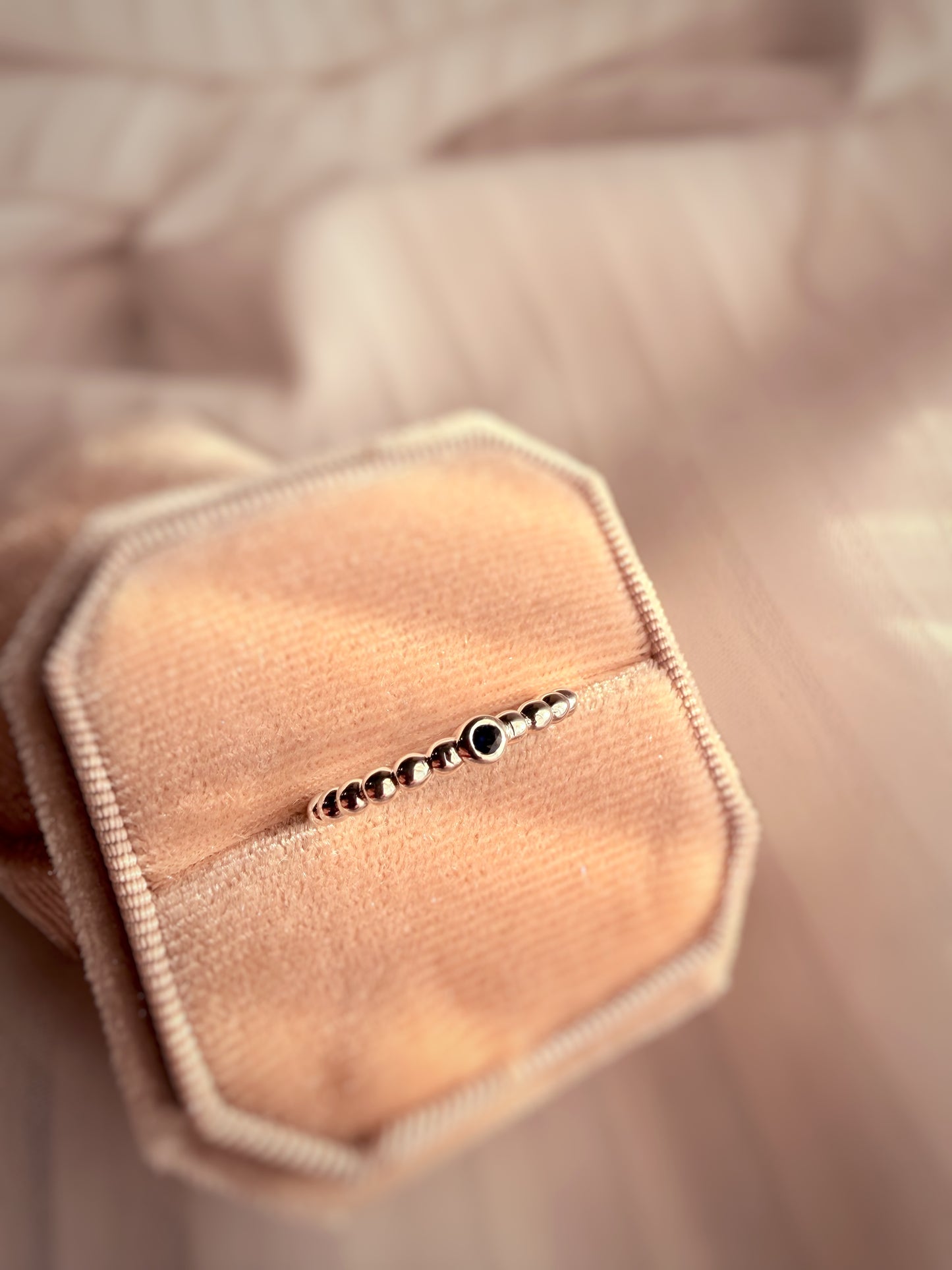 ANILLO SWEET DOTS ZAFIRO AZUL