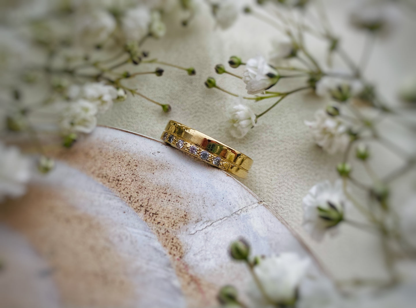 Anillo Circones "Kefi Alegría" 18k