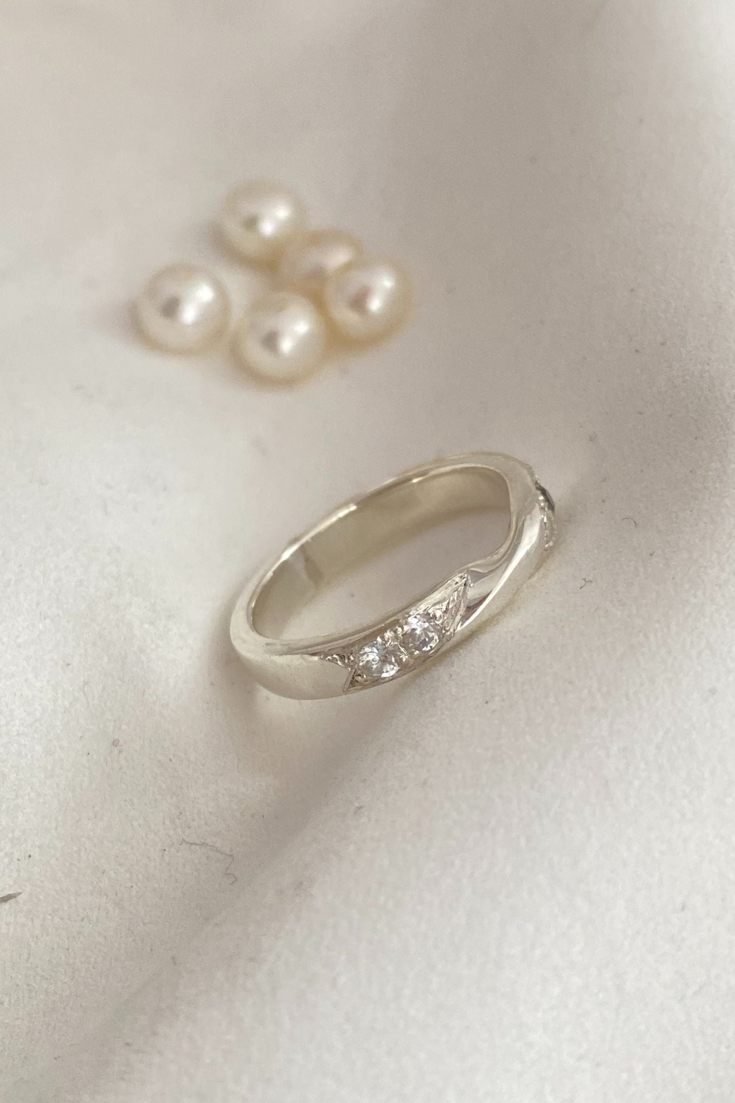 ANILLO TWIST DOBLE AURA TOPACIOS