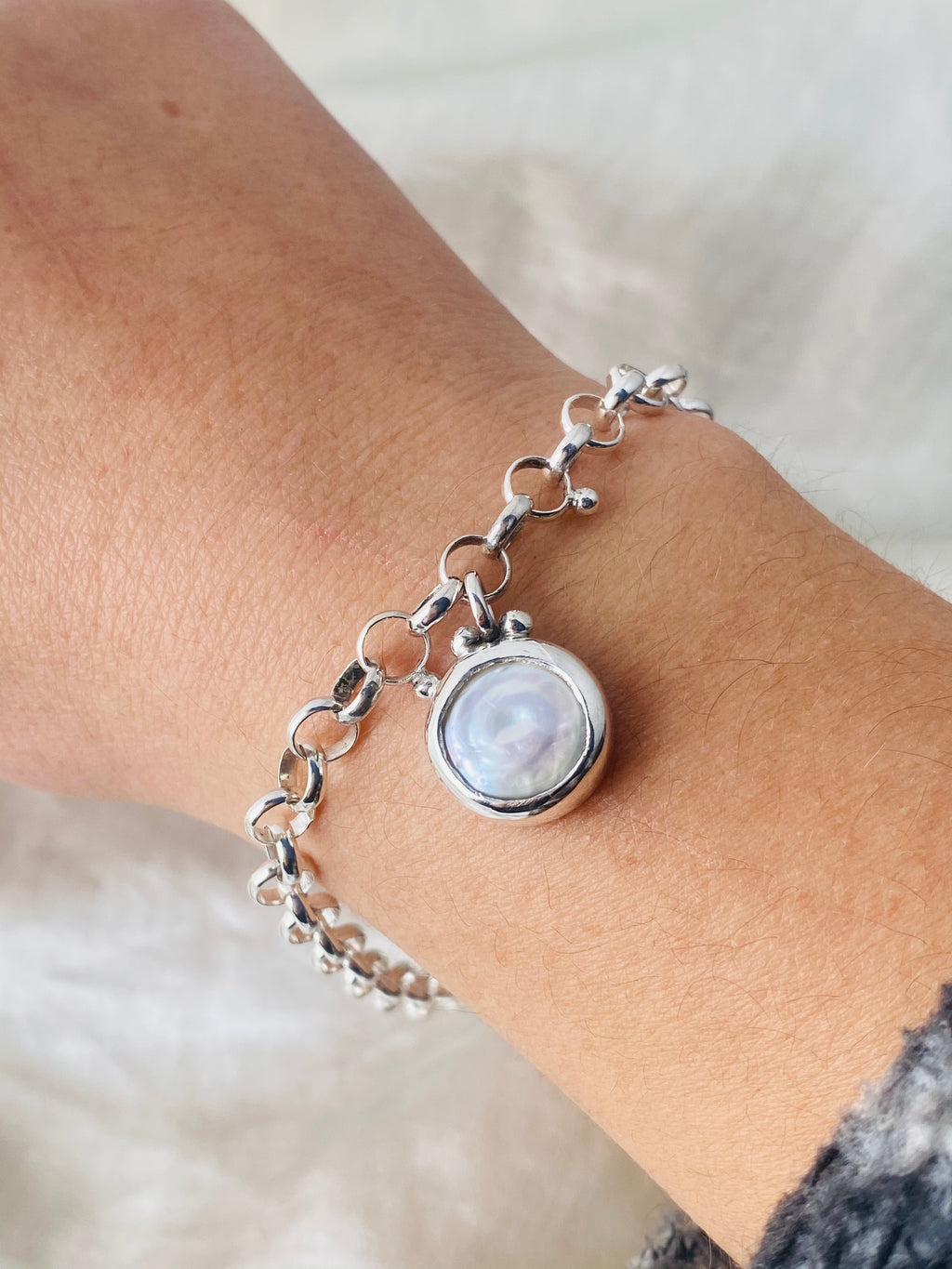 PULSERA TESORO PERLADO