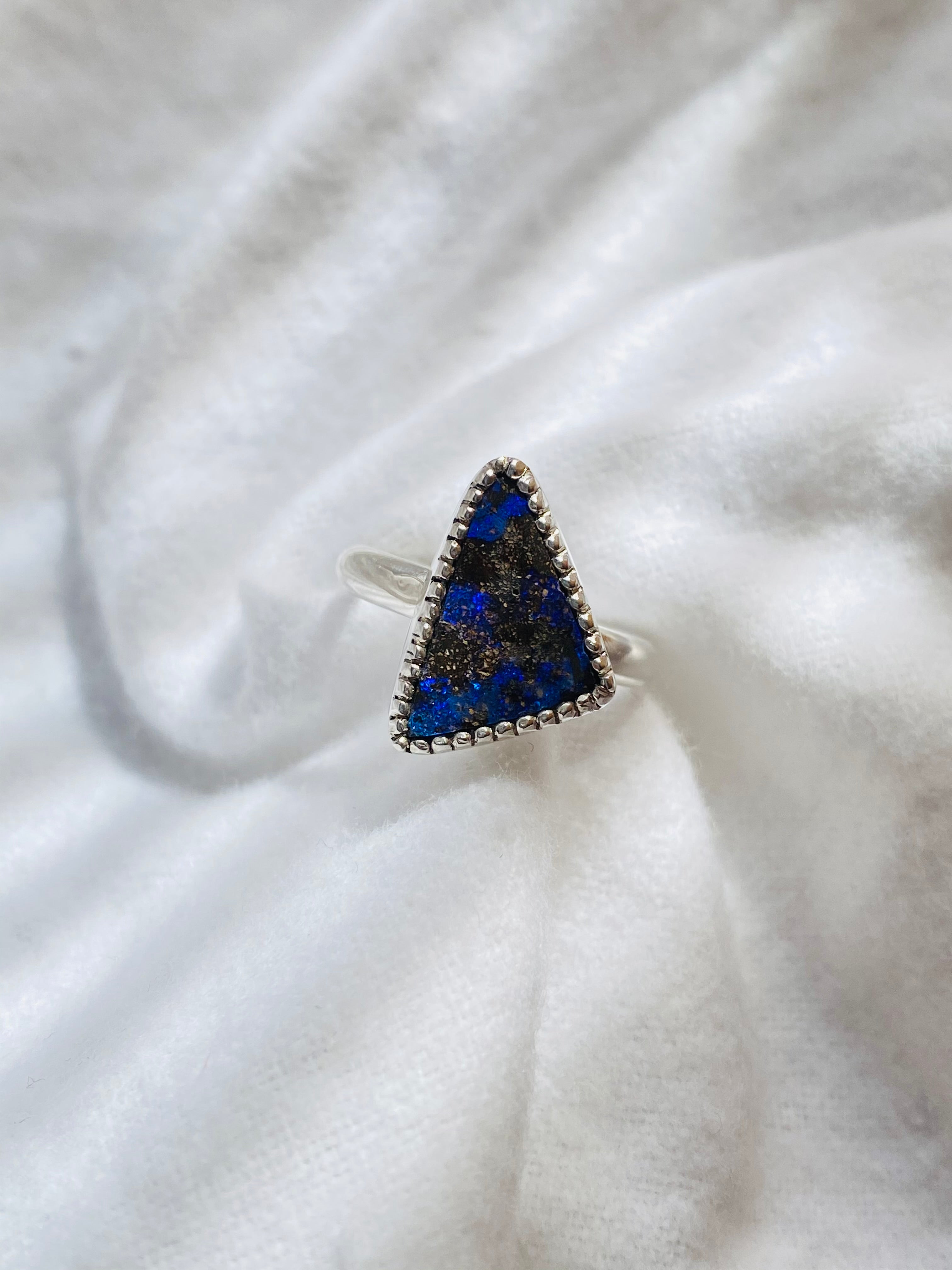 ANILLO CELESTIA OPALO AUSTRALIANO