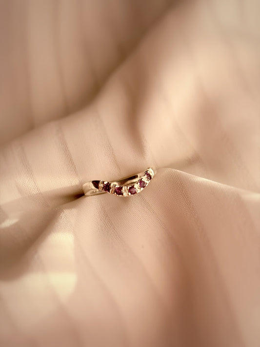 ANILLO LOVELY TWIST CINCO AMATISTAS