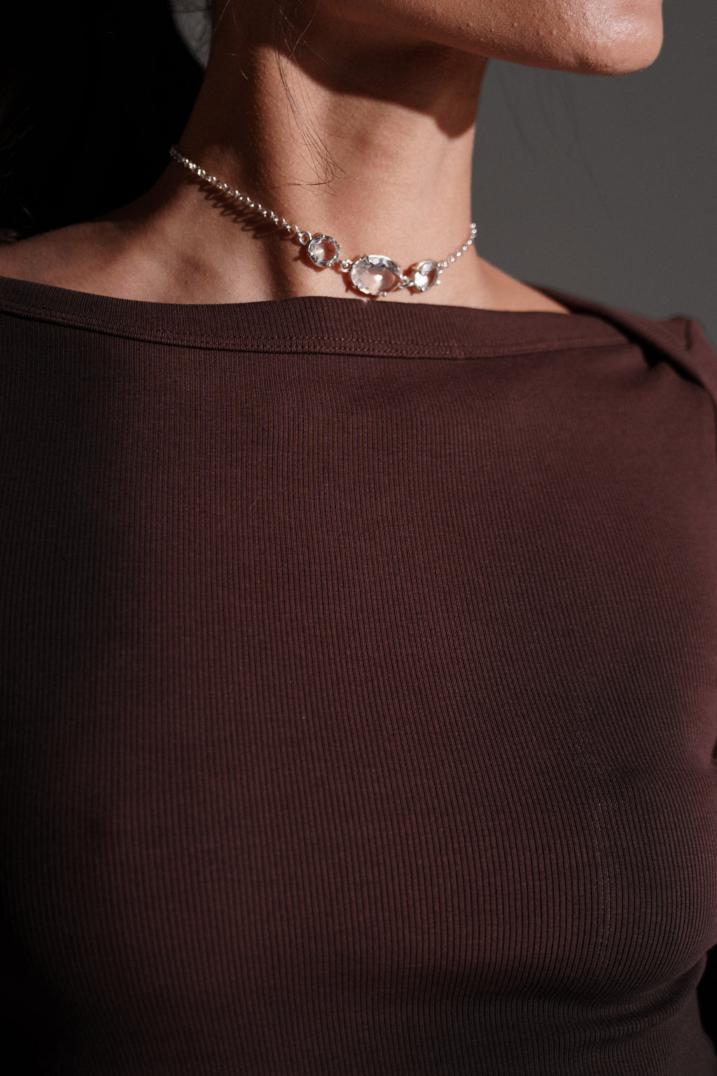 COLLAR TRIADA LUZ CUARZO CRISTAL