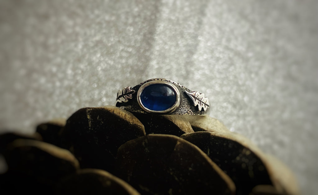 Anillo Ocaso Otoñal Cianita