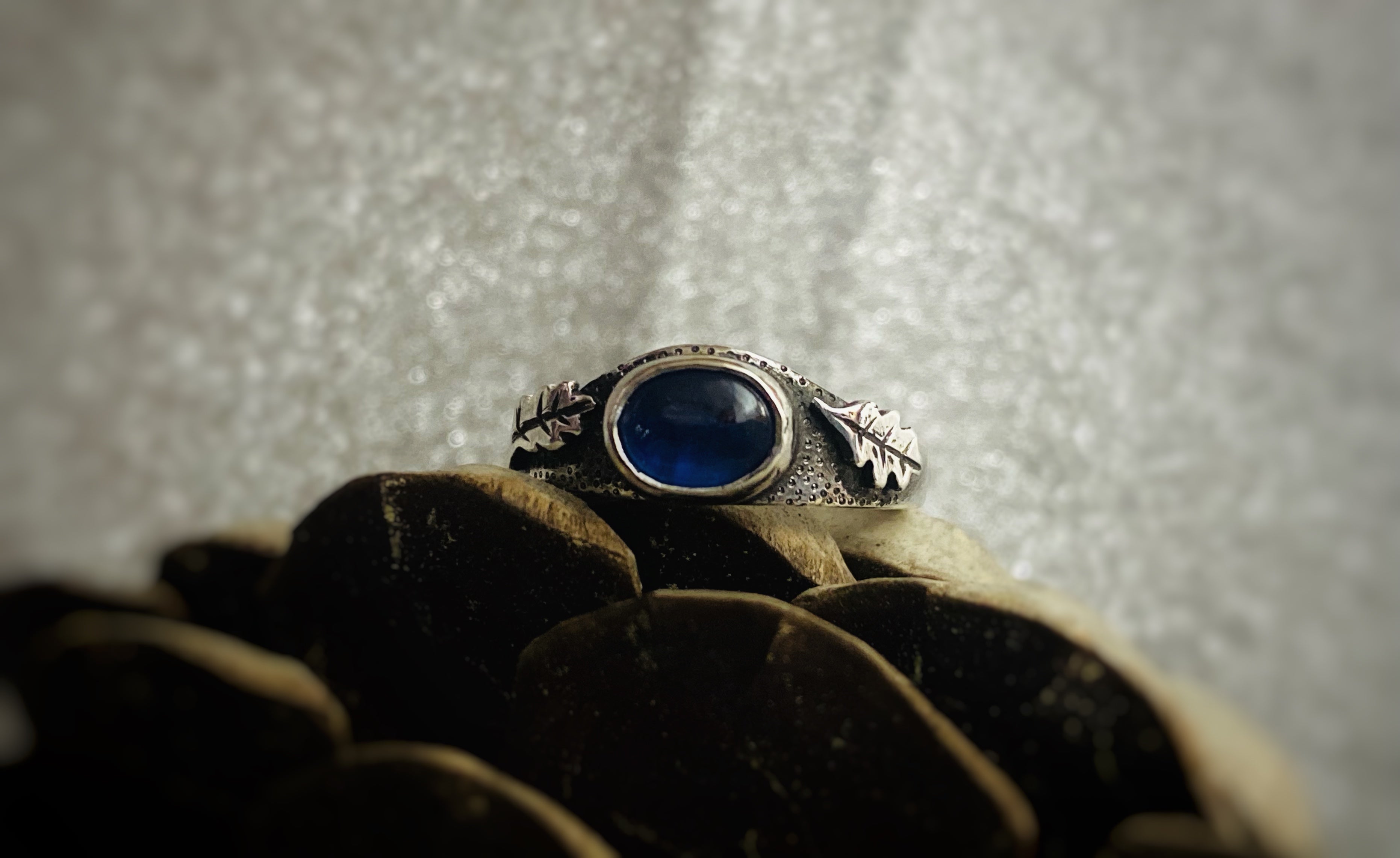 Anillo Ocaso Otoñal Cianita