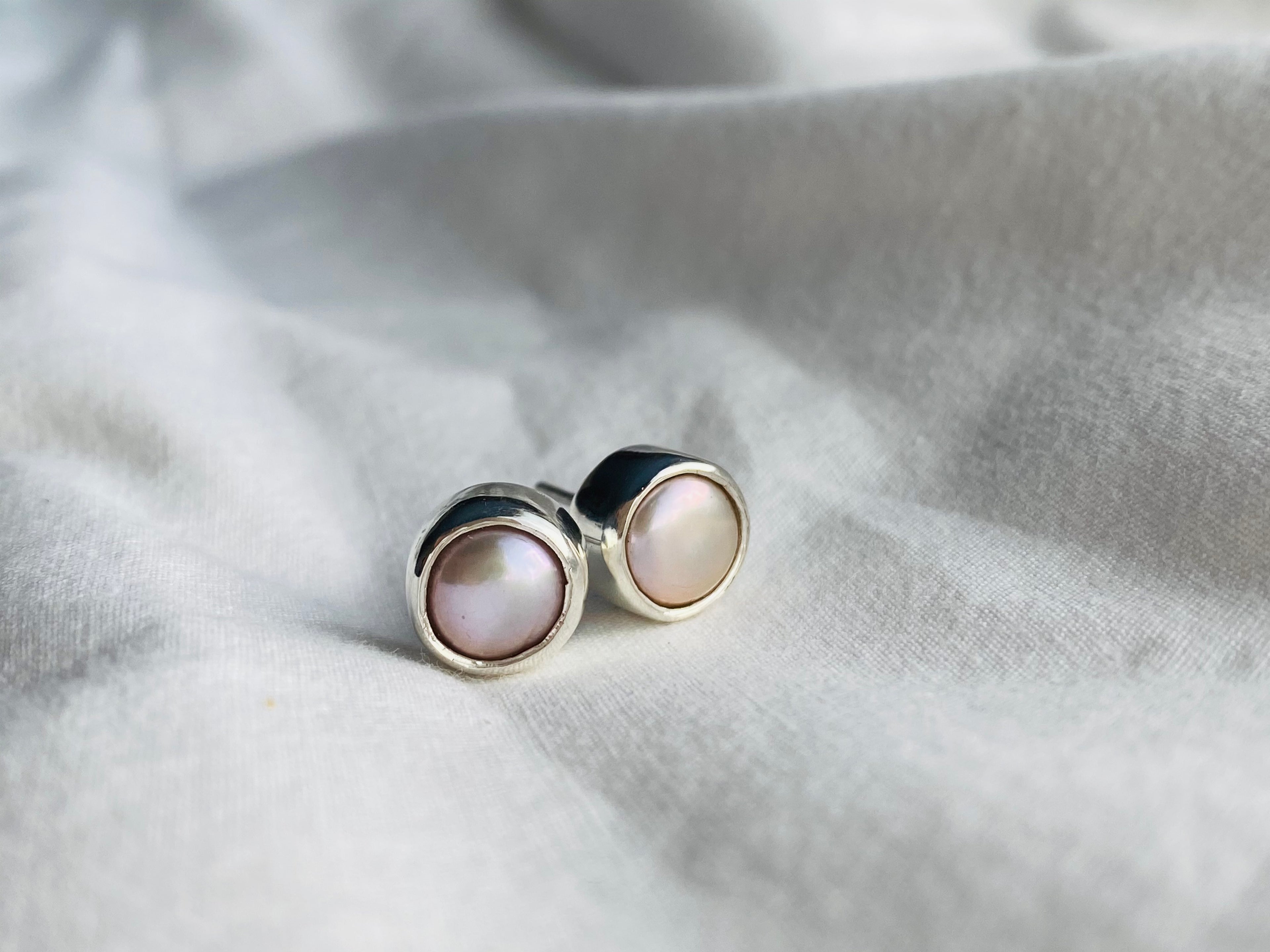 AROS PETITE PERLAS ROSADAS
