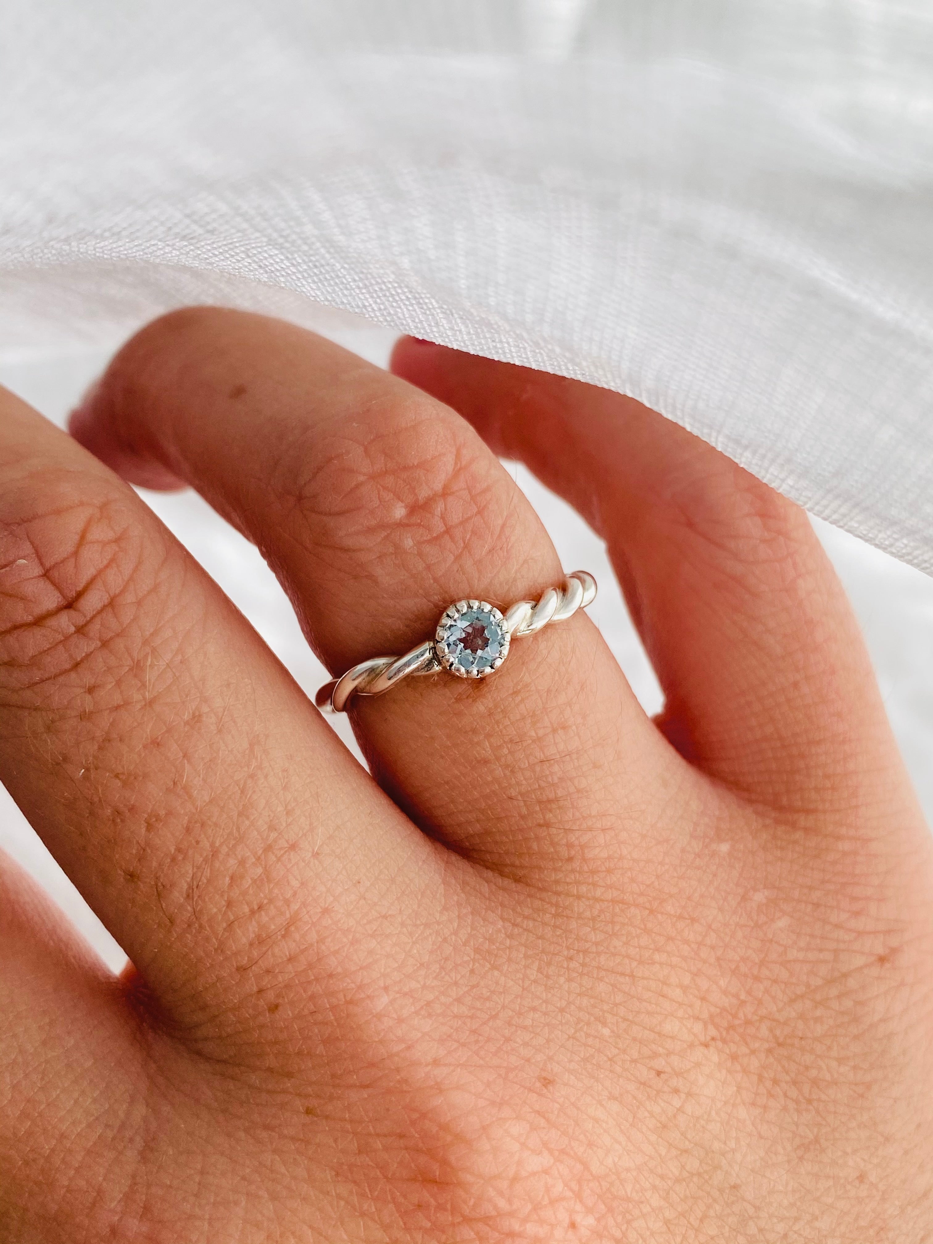 ANILLO AGUAMARINA DEL FIRMAMENTO