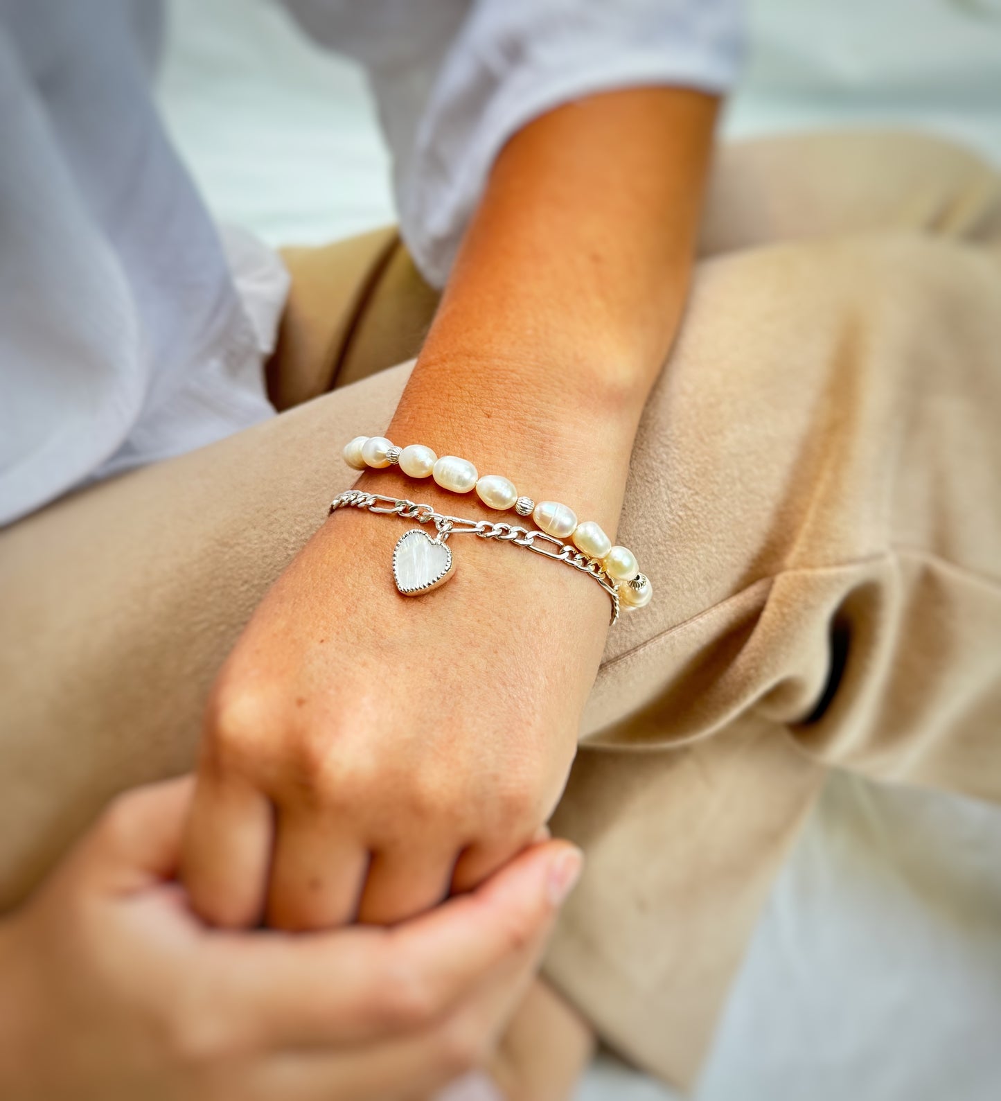 PULSERA GENUINO AMOR NÁCAR