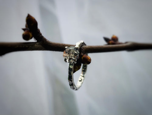Anillo Herkimer Solitario