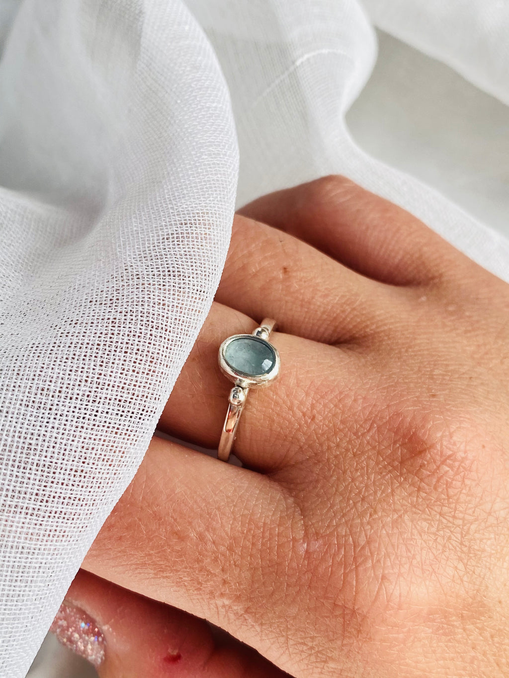 ANILLO SERENIDAD AGUAMARINA