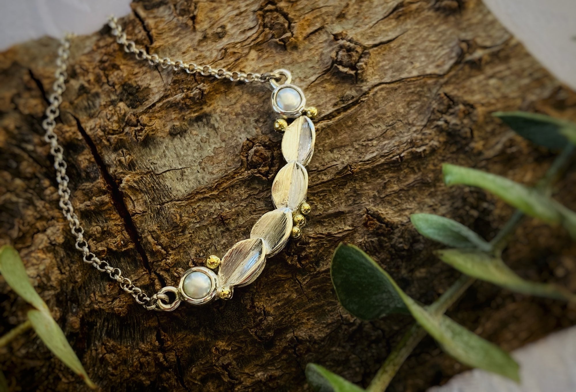 Colgante Natura Perlas