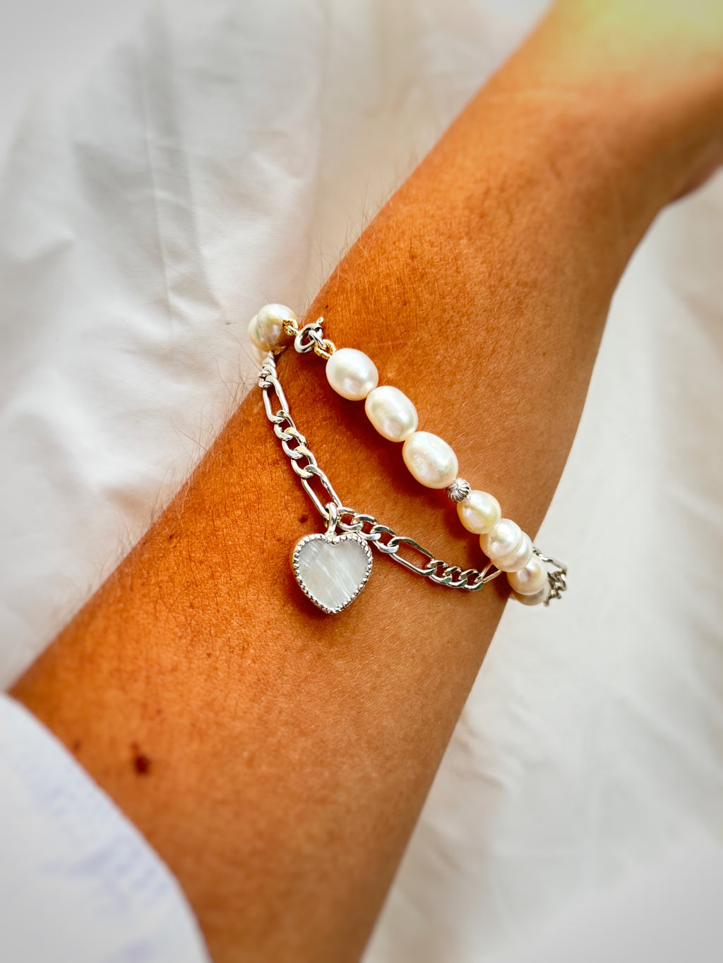 PULSERA NUDO NÁCAR