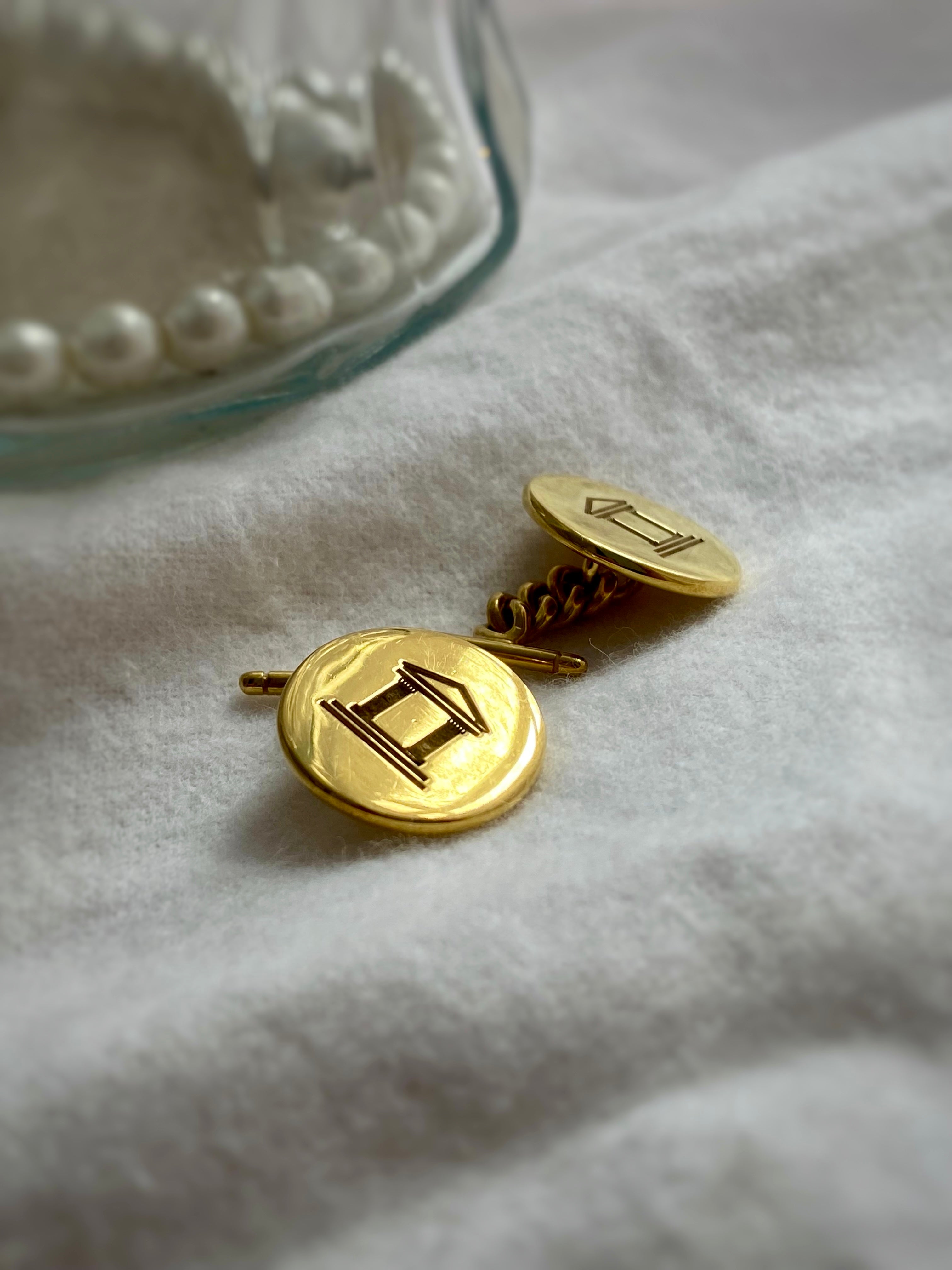 COLLERAS ORO AM 18K PERSONALIZADAS LOGO/MECANISMO CADENAS