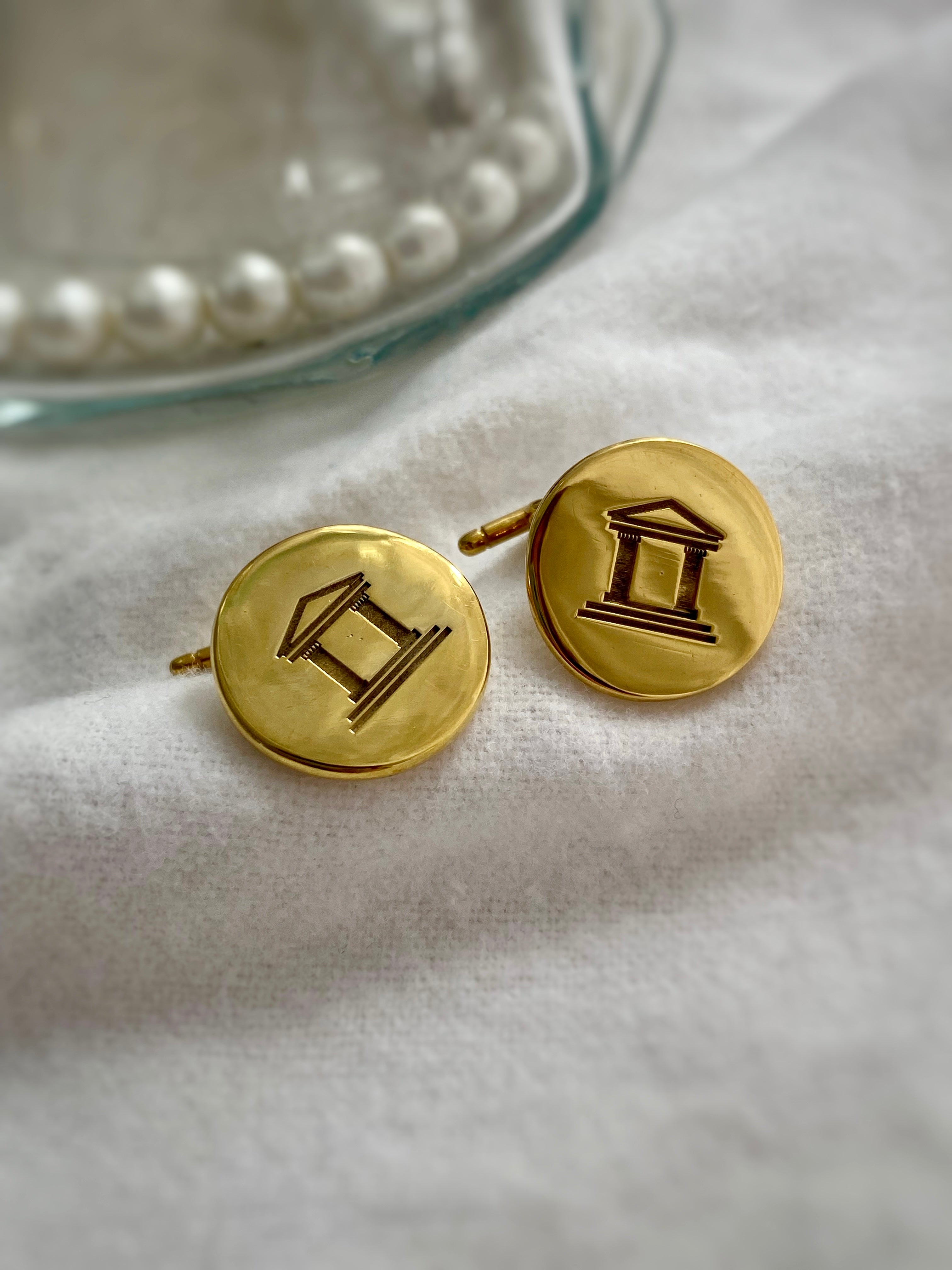 COLLERAS ORO AM 18K PERSONALIZADAS LOGO/MECANISMO CADENAS