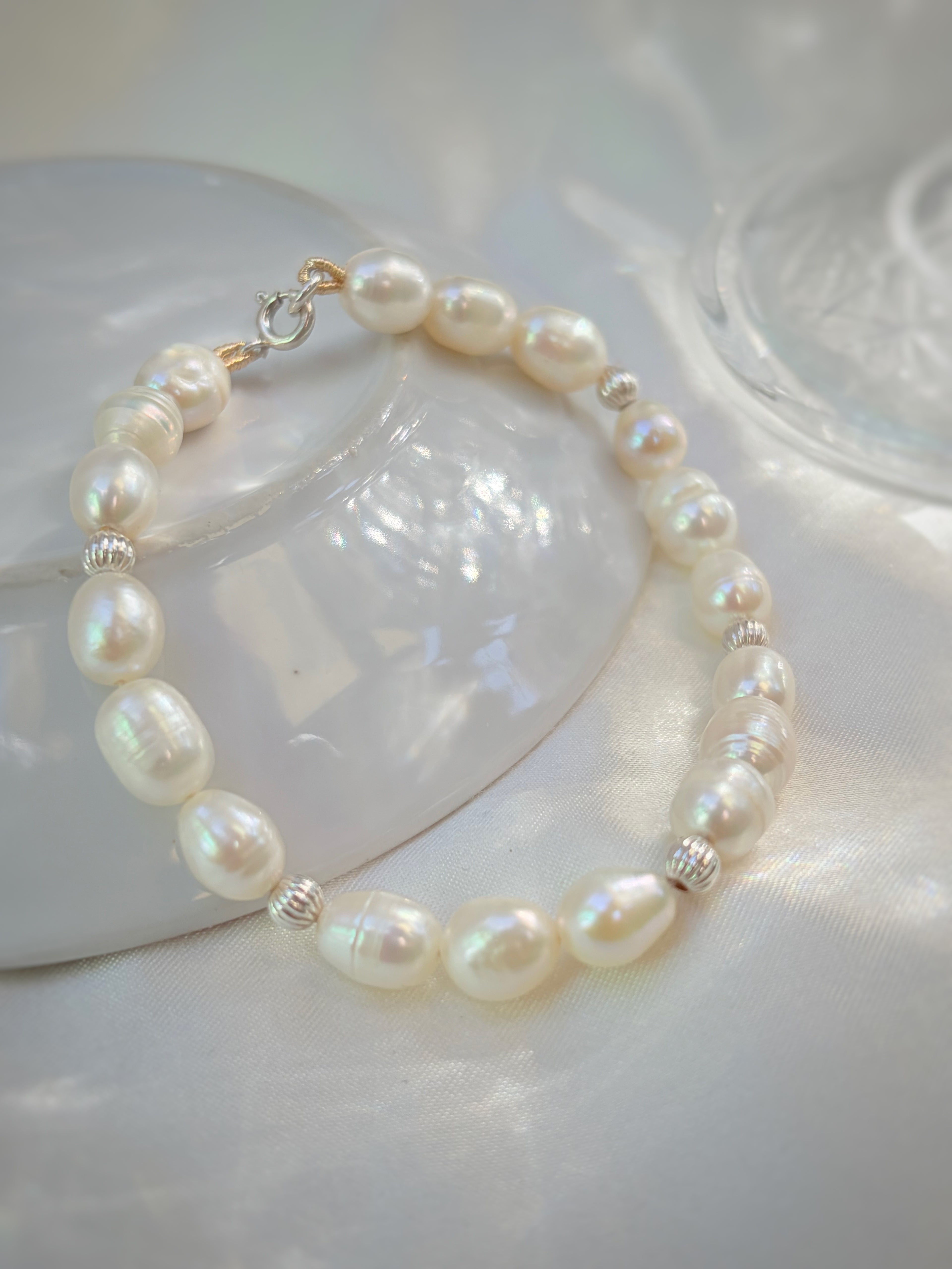 PULSERA NUDO NÁCAR