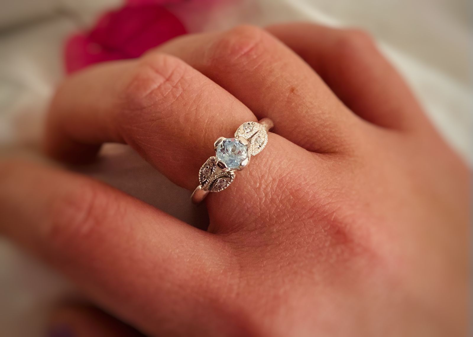 ANILLO TOPACIO "ÁGAPI" CELESTE
