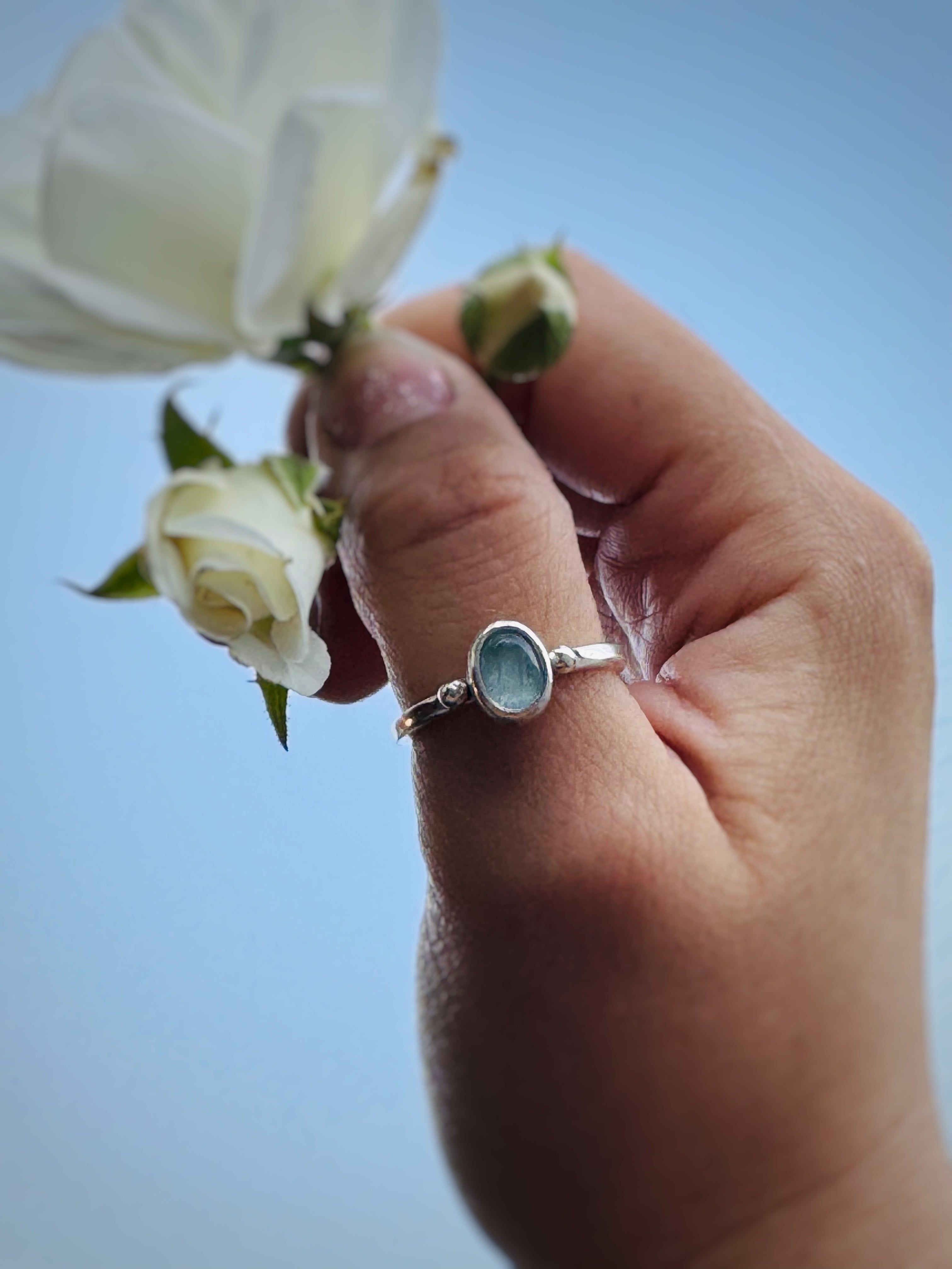 ANILLO SERENIDAD AGUAMARINA