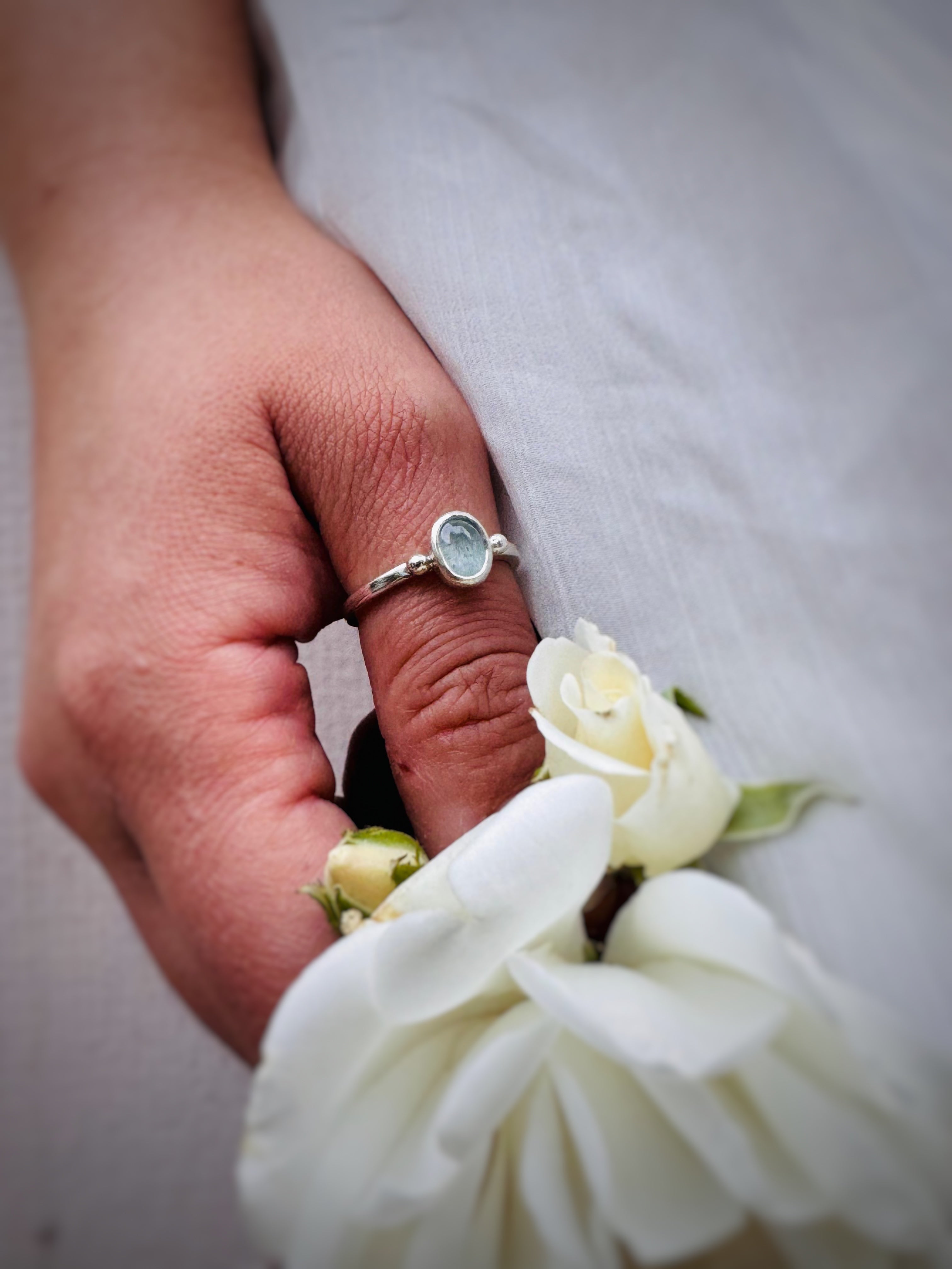 ANILLO SERENIDAD AGUAMARINA